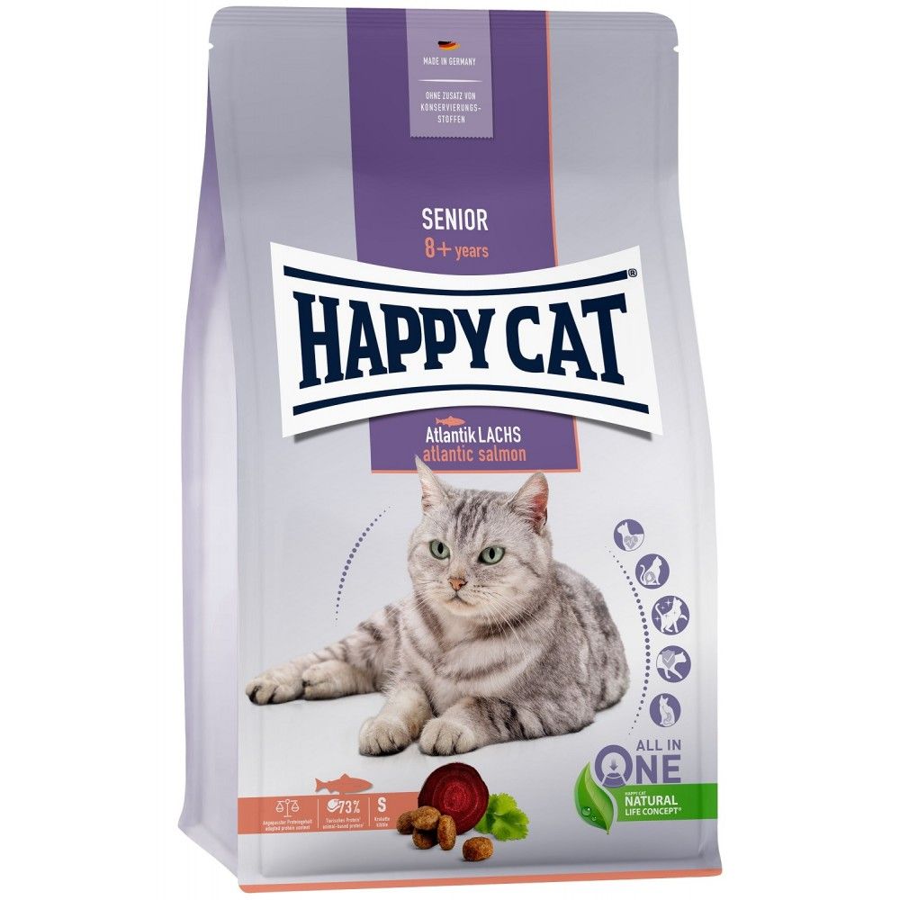 Happy Cat Senior Atlantik-Lachs 4kg