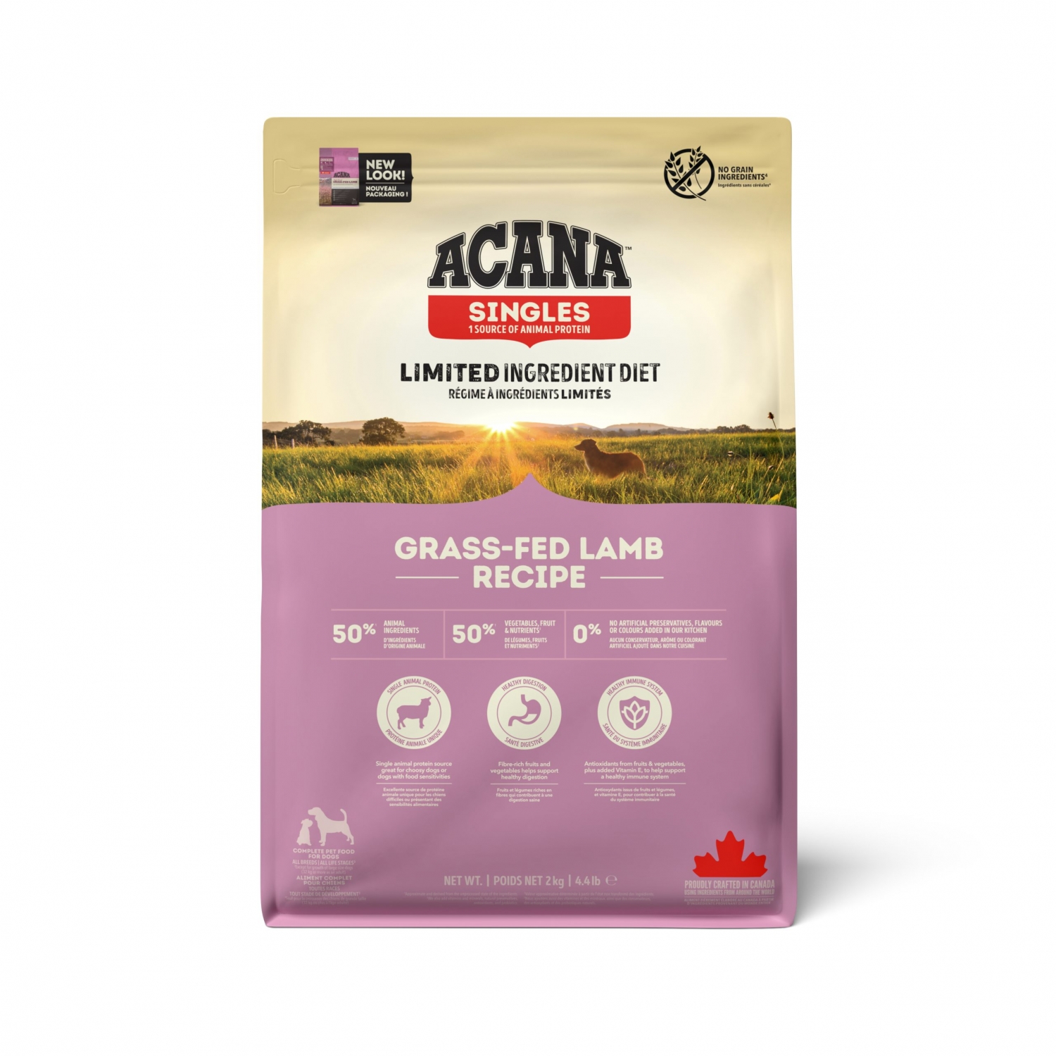 Acana Singles Grass-Fed Lamb Dry Dog Food 2kg