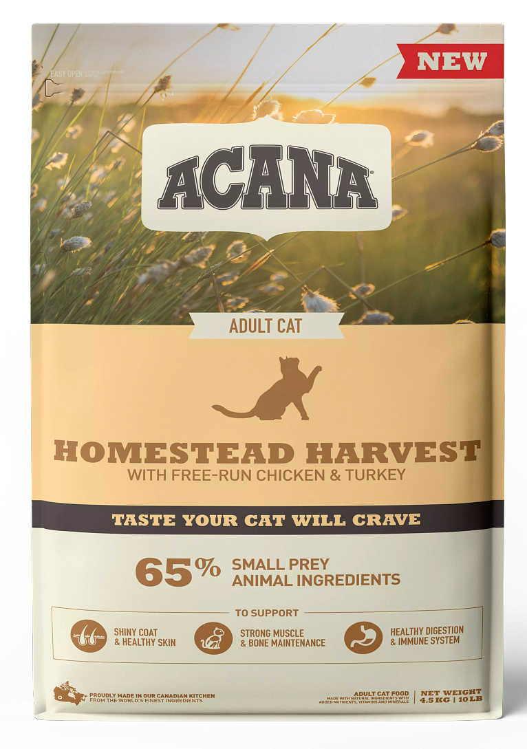 Acana Homestead Harvest Cat Dry Food  4.5kg