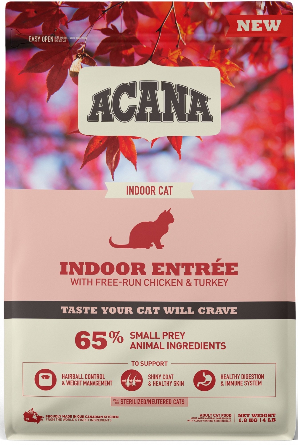 Acana Indoor Entrée Cat Dry Food  1.8kg