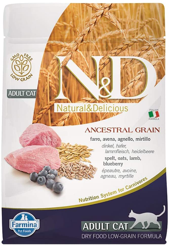 Farmina N&D Ancestral Grain Cat Adult Lamb & Blueberry 300gr