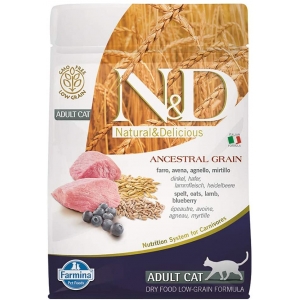 Farmina N&D Ancestral Grain Cat Adult Lamb & Blueberry 300gr