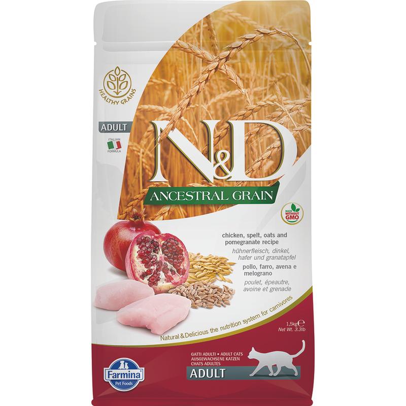 Farmina N&D Ancestral Grain Cat Adult Chicken & Pomegranate 1.5kg