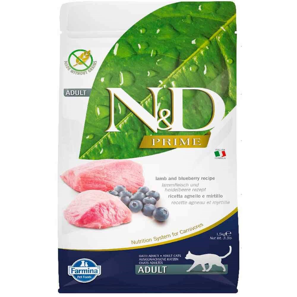 Farmina N&D Prime Cat Adult Lamb & Blueberry 1.5kg