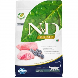 Farmina N&D Prime Cat Adult Lamb & Blueberry 1.5kg