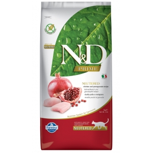 Farmina N&D Prime Neutered Cat Adult Chicken & Pomegranate 5kg