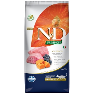 Farmina N&D Pumpkin Cat Adult Neutered Blueberry & Lamb  5kg