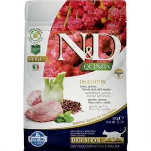 Farmina N&D Quinoa Cat Adult Digestion Lamb/Fennel 300gr