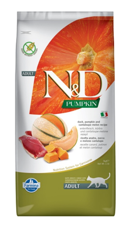 Farmina N&D Pumpkin Adult Cat, Duck & Cantaloupe Melon 5kg