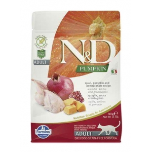 Farmina N&D Cat Adult Quail, Pumpkin & Pomegranate 300gr