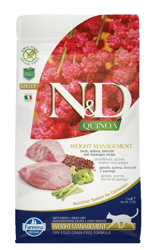 Farmina N&D Quinoa Weight Management Cat Adult 1.5kg