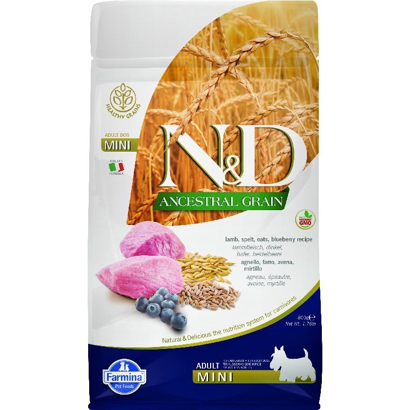 Farmina N&D Ancestral Grain Mini Adult Lamb 800gr