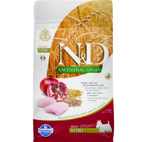 Farmina N&D Ancestral Grain Mini Adult Chicken 800gr