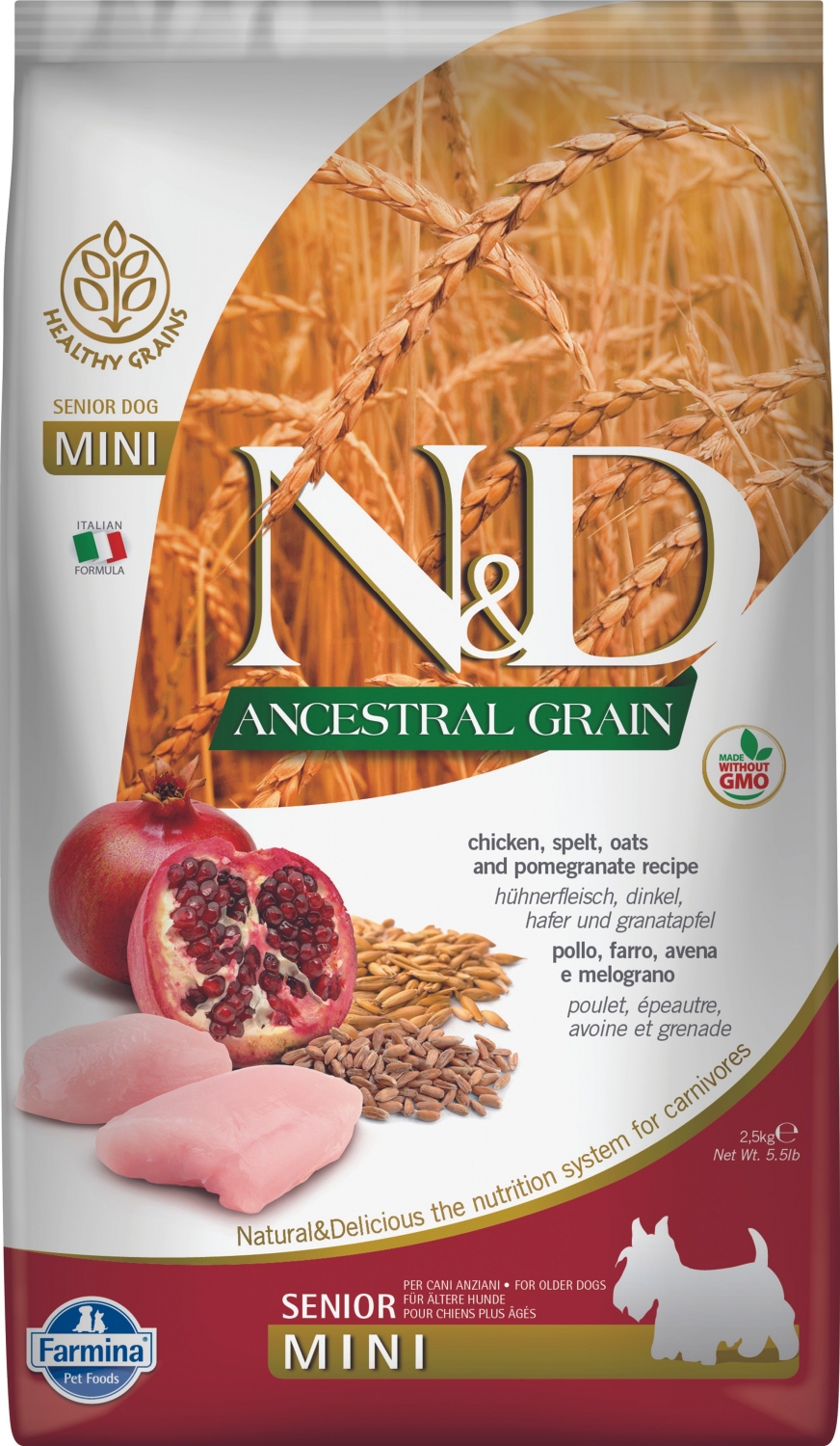 Farmina N&D Ancestral Grain Mini Senior Chicken 2.5kg