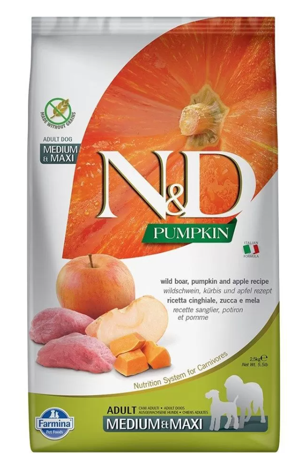 Farmina N&D Pumpkin Medium & Maxi Adult Boar 2.5kg