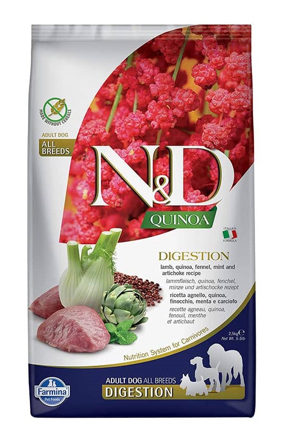 Farmina N&D Quinoa All Breed Adult Digestion Lamb 2.5kg