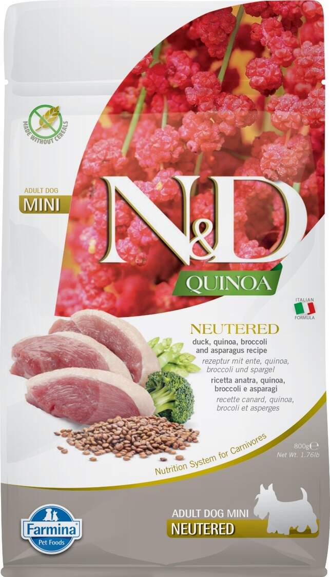 Farmina N&D Quinoa Neutered Mini Adult Duck 800gr