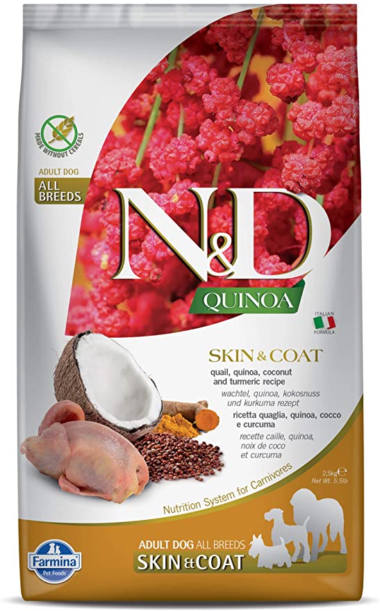 Farmina N&D Quinoa Skin & Coat All Breeds Adult Quail 2.5kg