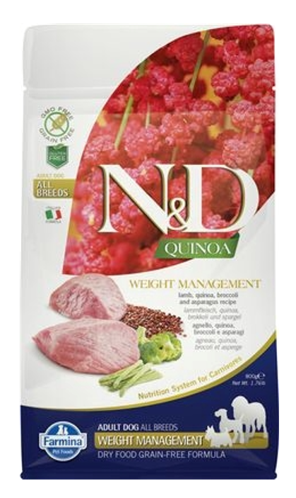 Farmina N&D Quinoa Weight Management All Breeds Adult Lamb 800gr