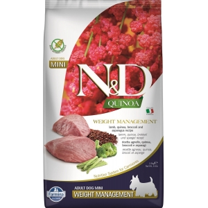 Farmina N&D Quinoa Weight Management Mini Adult Lamb 2.5kg