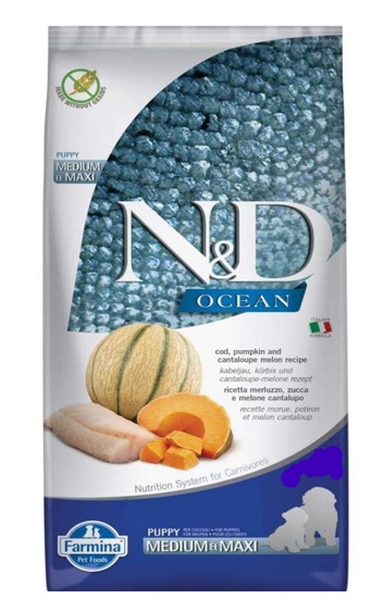 Farmina N&D Ocean Medium & Maxi Puppy Cod Fish 2.5kg