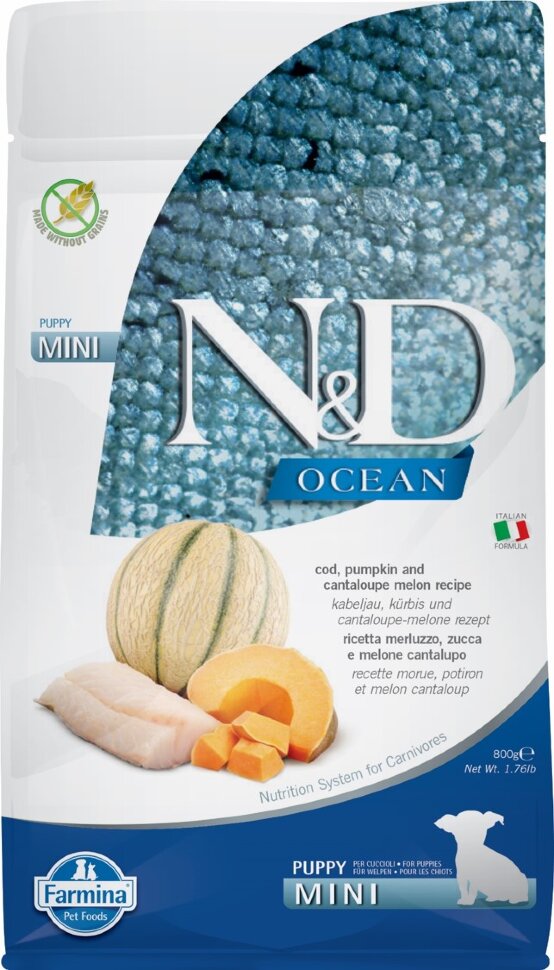 Farmina N&D Ocean Mini Puppy Cod Fish 800gr