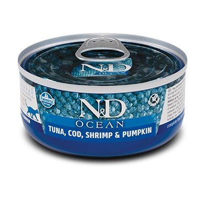 Farmina N&D Ocean Cat Tuna Cod Shrimp & Pumpkin 70g