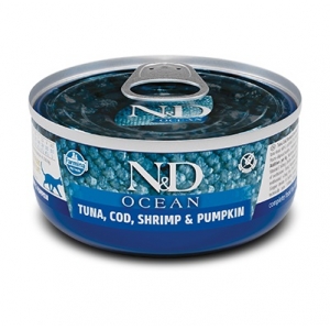 Farmina N&D Ocean Cat Tuna Cod Shrimp & Pumpkin 70g