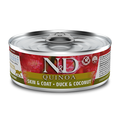 Farmina N&D Quinoa Cat Skin & Coat, Duck & Coconut 80g