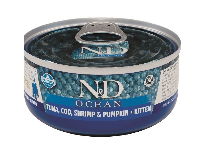 Farmina N&D Ocean Kitten Codfish, Shrimps & Pumpkin 70g