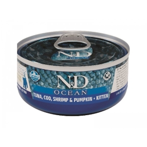 Farmina N&D Ocean Kitten Codfish, Shrimps & Pumpkin 70g