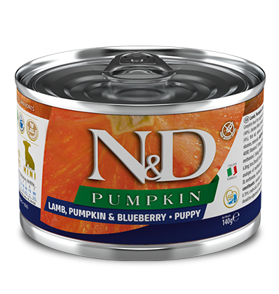 Farmina N&D Pumpkin Puppy Mini Lamb & Blueberry 140gr