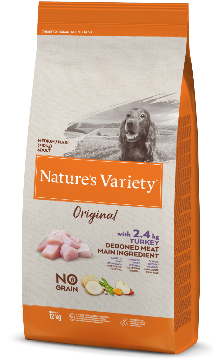 Nature's Variety Original Medium Adult No Grain Turkey 12 kg