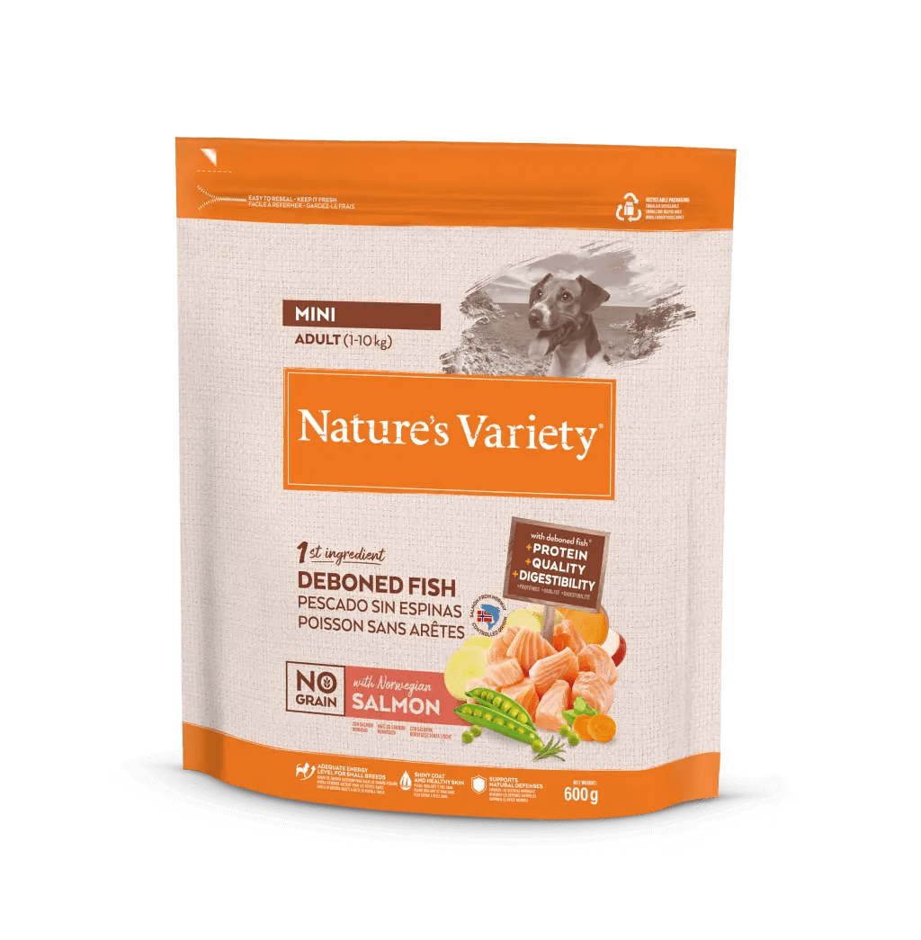 Nature's Variety Dog Mini Adult NoGrain Norwegian Salmon 0,6kg