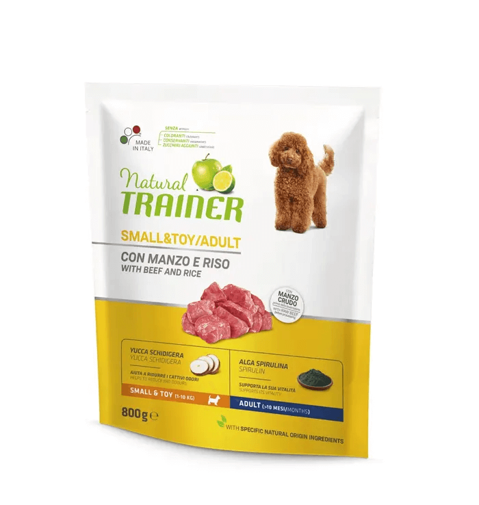 Trainer Natural Dog Adult Small&Toy Beef&Rice 0,8kg