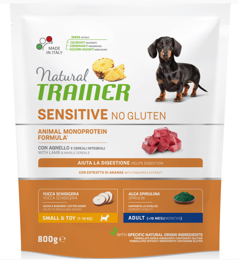 Trainer Natural Dog Sensitive No Gluten Adult Mini Lamb 0,8kg