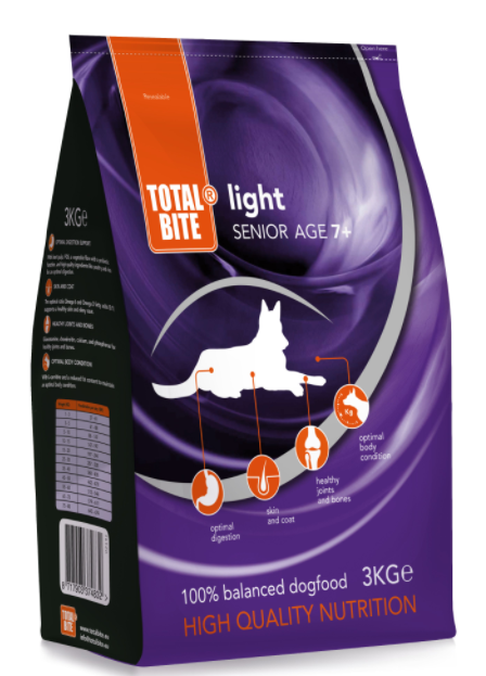 Total Bite Dog Light Senior 3kg