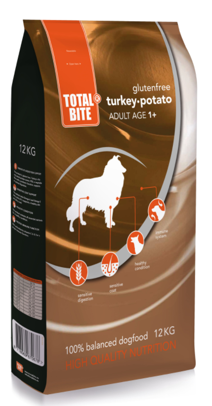 Total Bite Turkey & Potato gluteenivaba koeratoit 12 kg