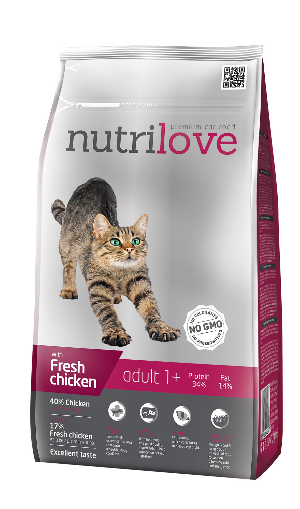 Nutrilove Cat Adult Fresh Chicken 1,5kg