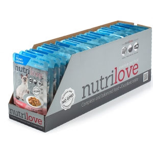 Nutrilove for Sterilized Cats with Salmon 28X85g