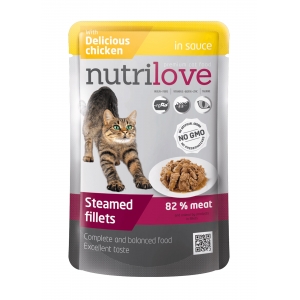 Nutrilove Cat Chicken fillets in sauce 28X85g