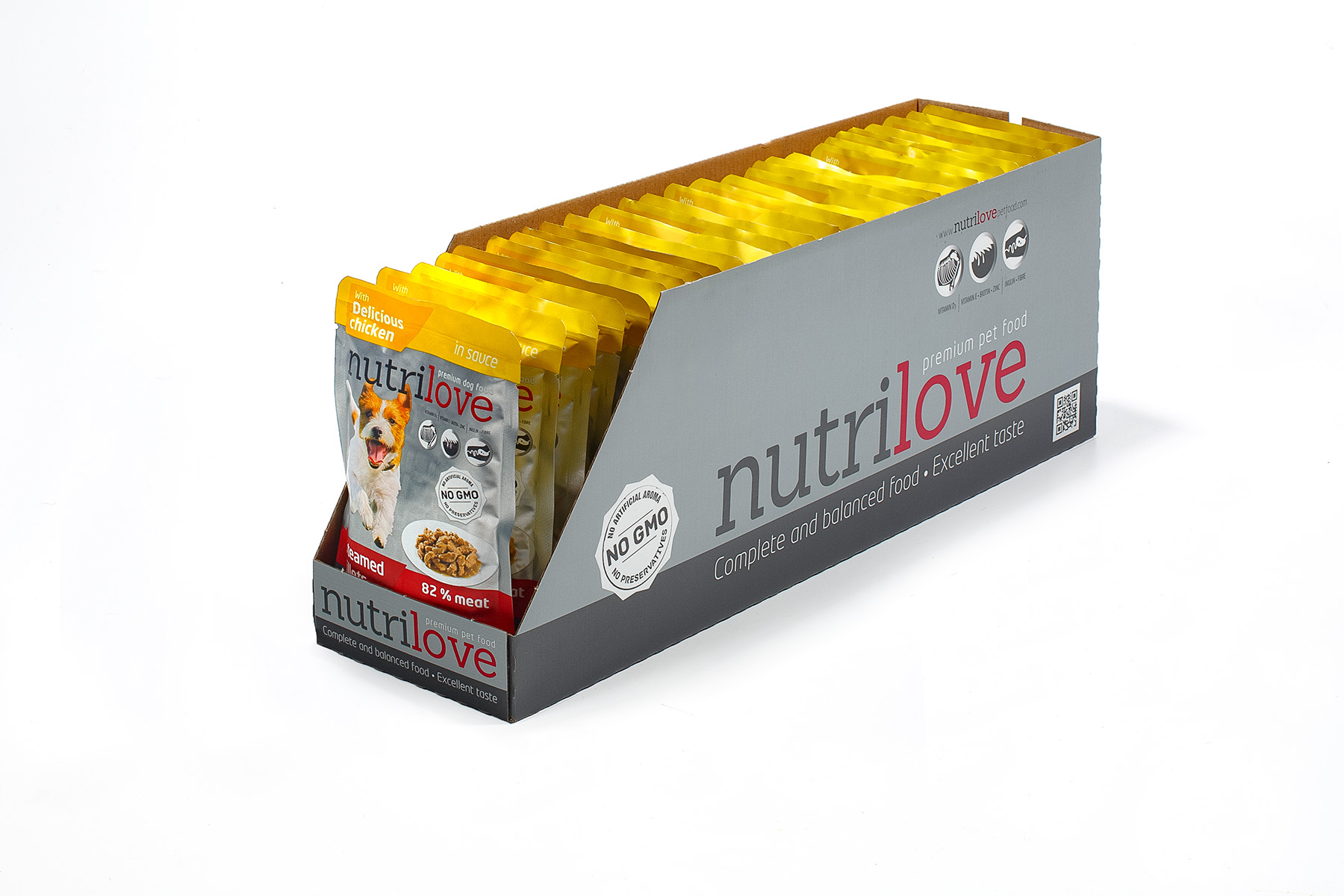 Nutrilove koeraeine kanafileed kastmes 28X85g