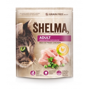 Shelma Grain Free, For adult cats rich in fresh chicken 750g