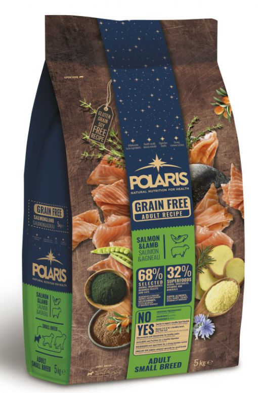 Polaris grainfree salmon&lamb adult small breeds 5kg