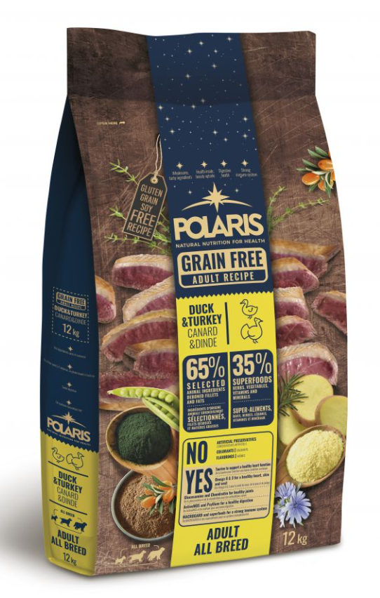 Polaris grainfree adult duck&turkey 12kg