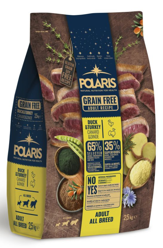 Polaris grainfree adult  duck&turkey 2,5kg