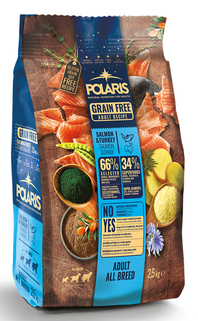 Polaris grainfree adult salmon&turkey 2,5 kg