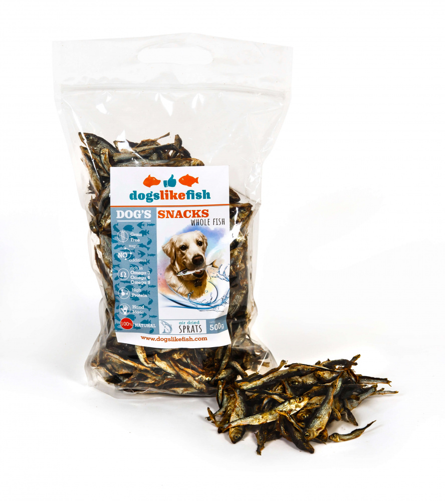 Dogslikefish koeramaius sprats terve kilu 500g