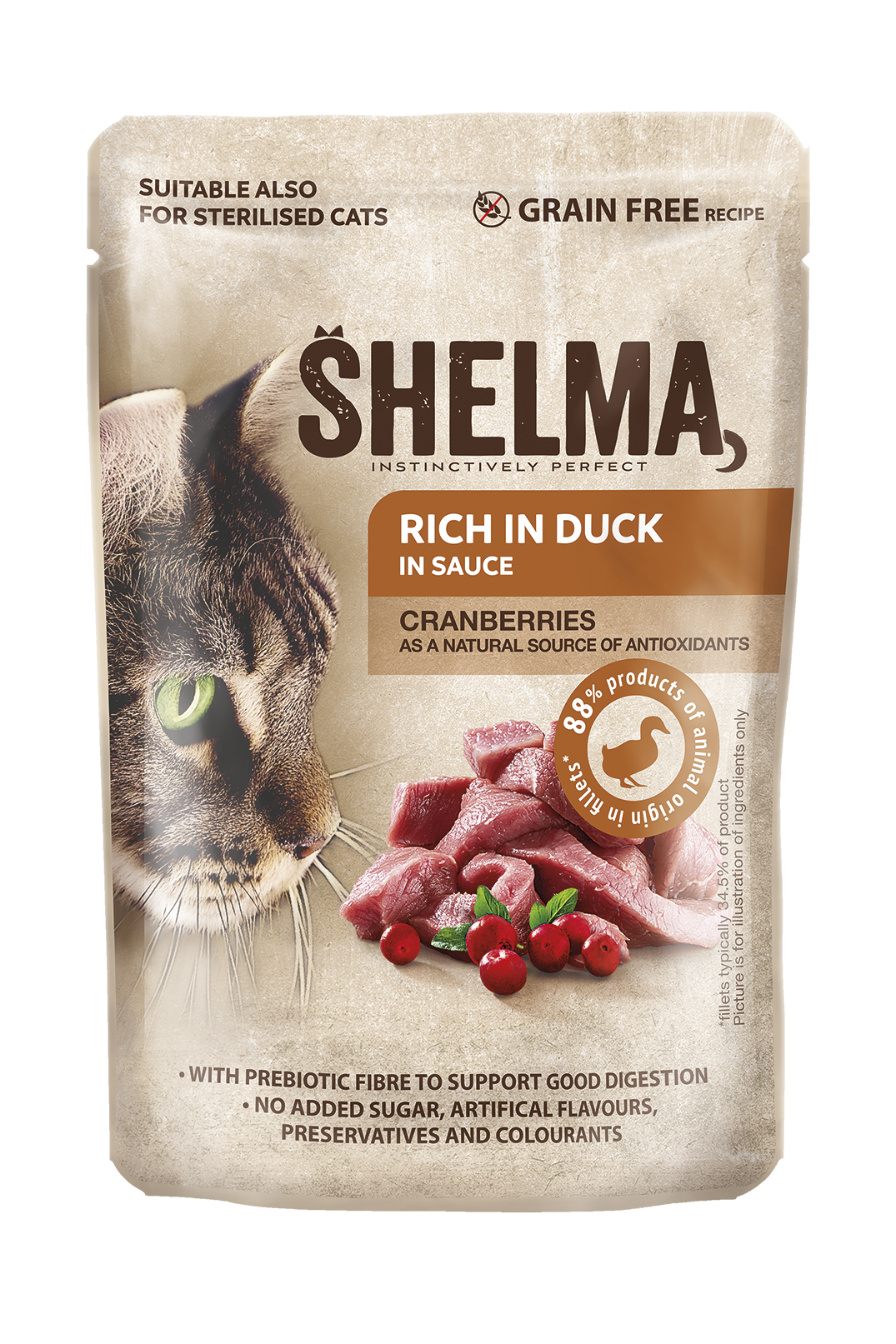 Shelma Duck Fillets with Cranberry in sauce 28x85g