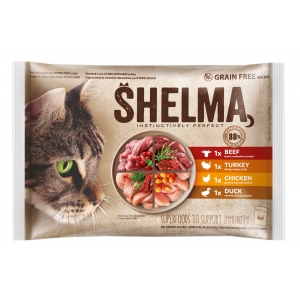 Shelma soft food selection with meat 4x85g